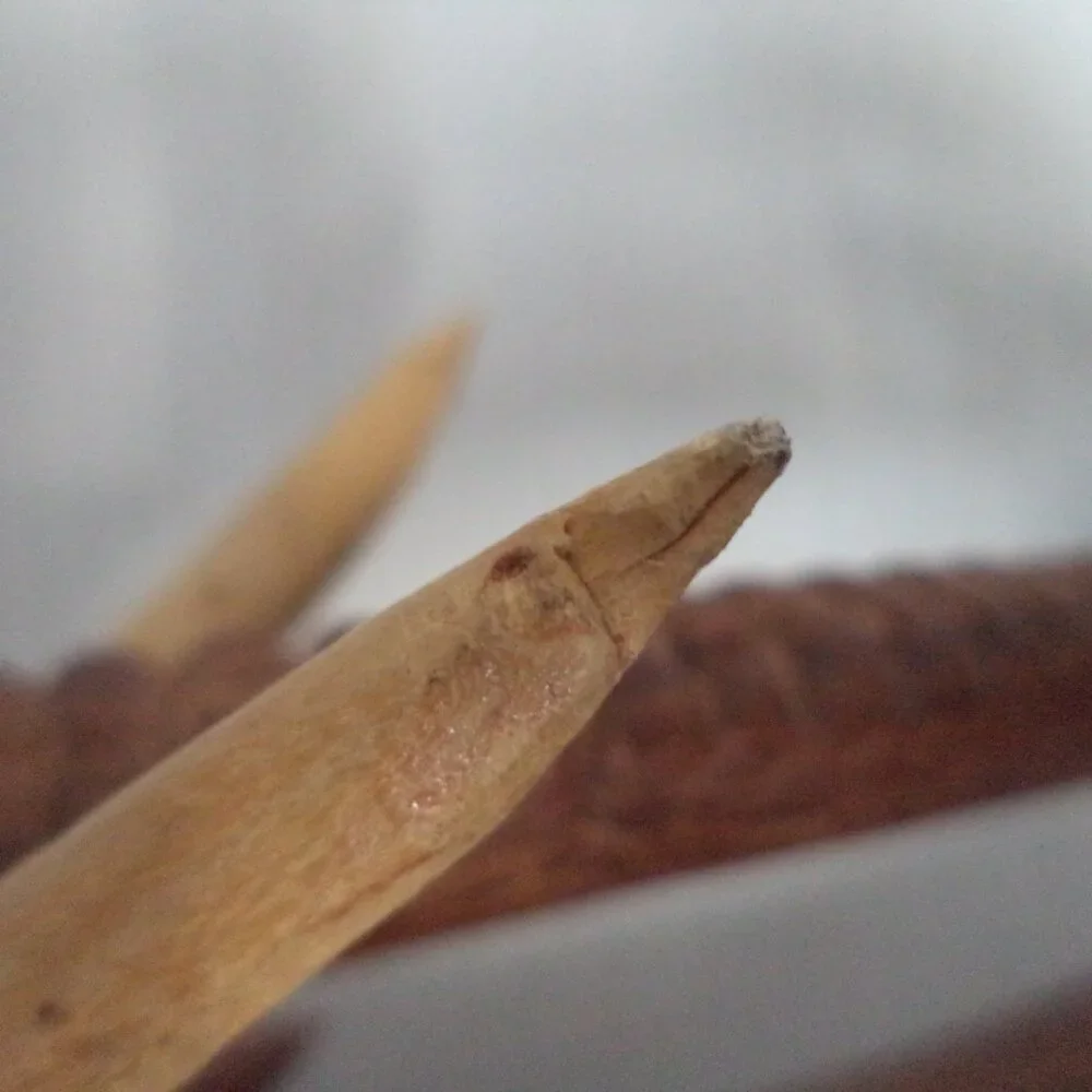 Elephant Wood Hand Carved Figurine Statue brown w/ Tusks Trunk 11" x 8.5" Decor - Picture 13 of 13